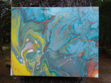 8" X 10" X 1/2" Acrylic Drop Painting-"Colorido"